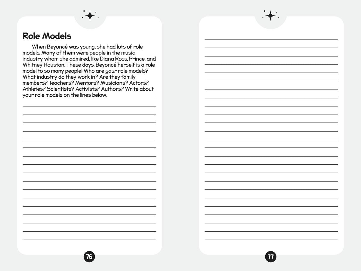 96 Facts About Beyoncé Quizzes, Quotes, Questions, and More! With Bonus Journal Pages for Writing!
