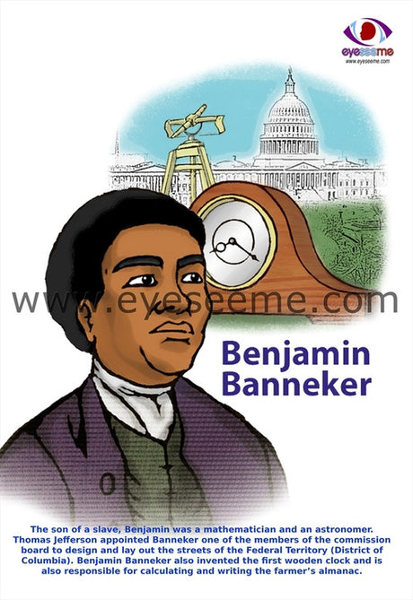 Benjamin Banneker poster - EyeSeeMe African American Children's Bookstore
