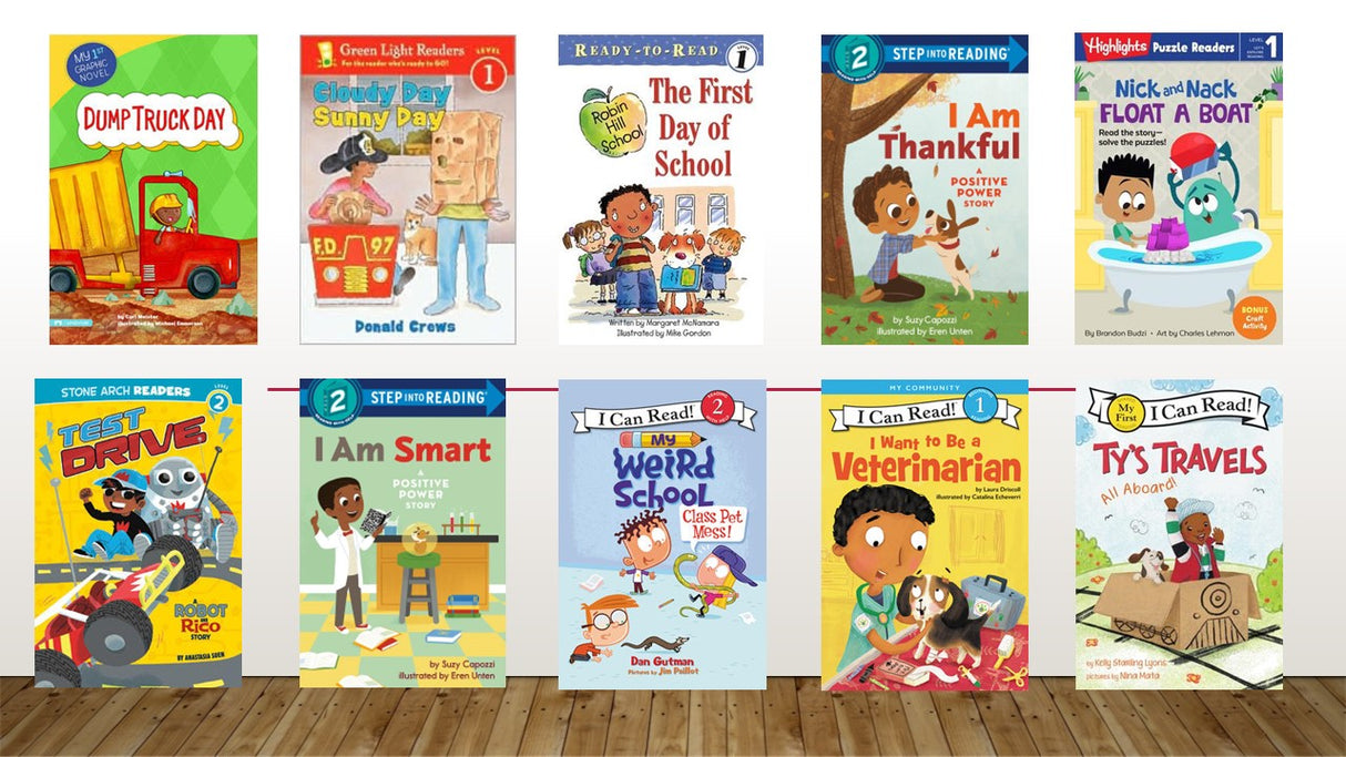 Level Reader Fiction Set D  (Kindergarten - 1st Grade)  10  Books  (Boys)