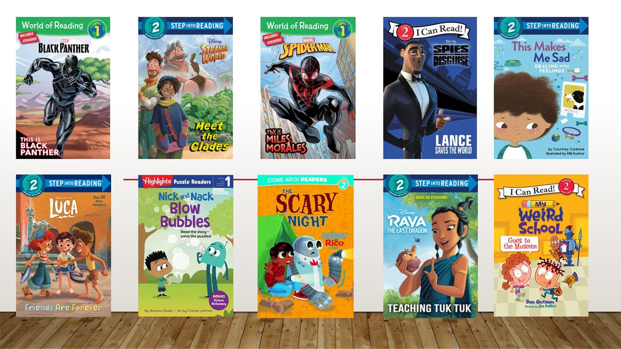 Level Reader Fiction Set E  (Kindergarten - 1st Grade)  10  Books  (Boys)