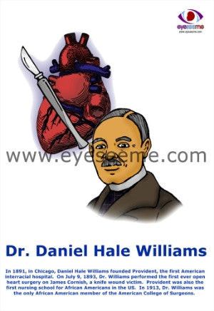 Dr.Daniel Hale Williams poster - EyeSeeMe African American Children's Bookstore
