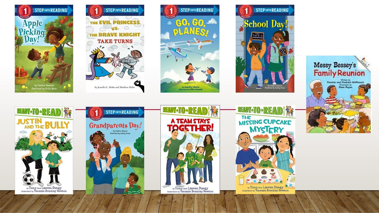 Level Reader Fiction Set B  (Kindergarten - 1st Grade)  9 Books  (Family)