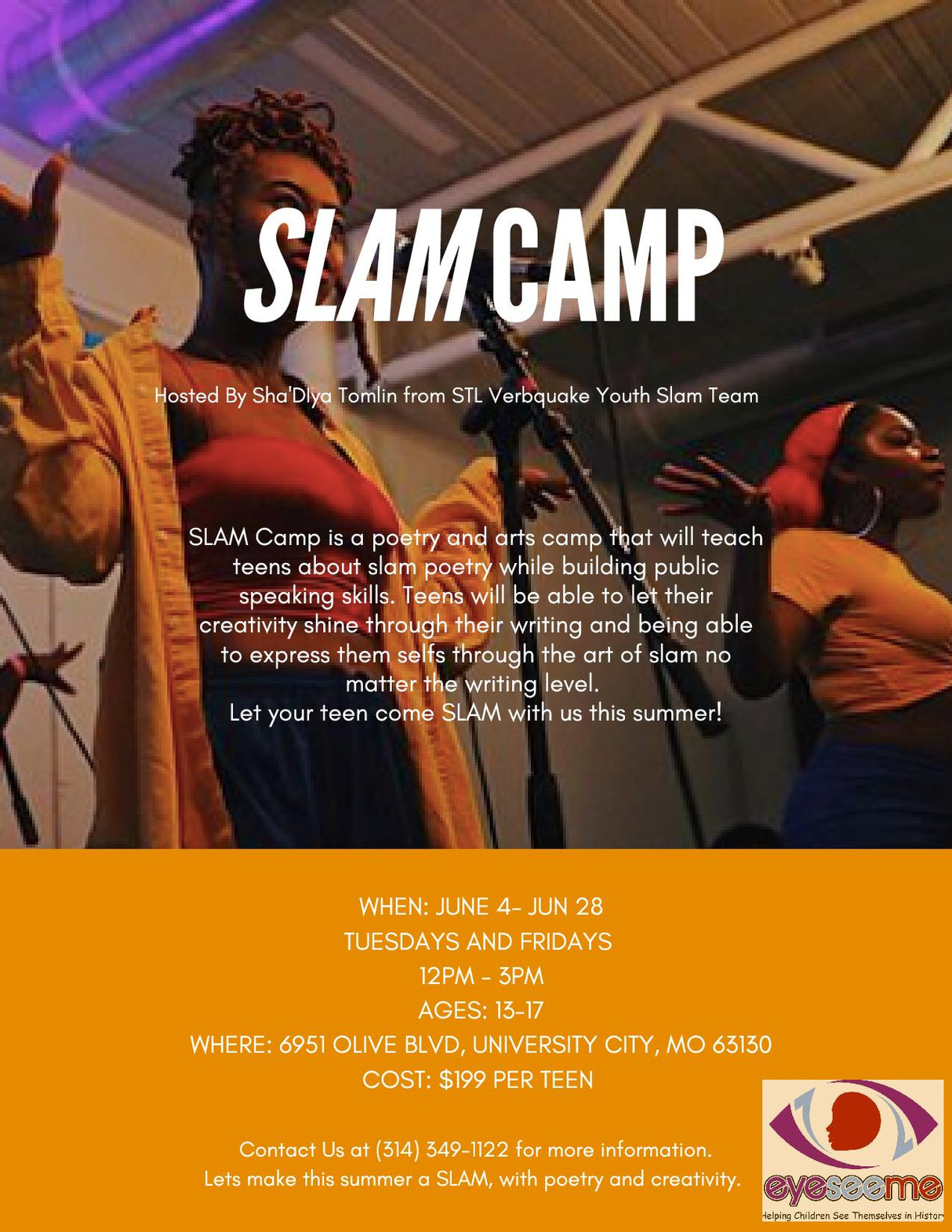SLAM Poetry Summer Camp
