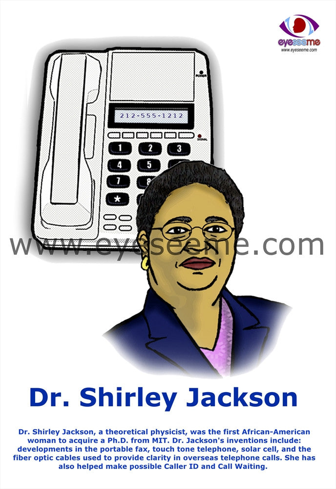 Shirley Jackson poster - EyeSeeMe African American Children's Bookstore
