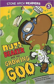 Buzz Beaker and the Growing Goo (Level 3) - EyeSeeMe African American Children's Bookstore
