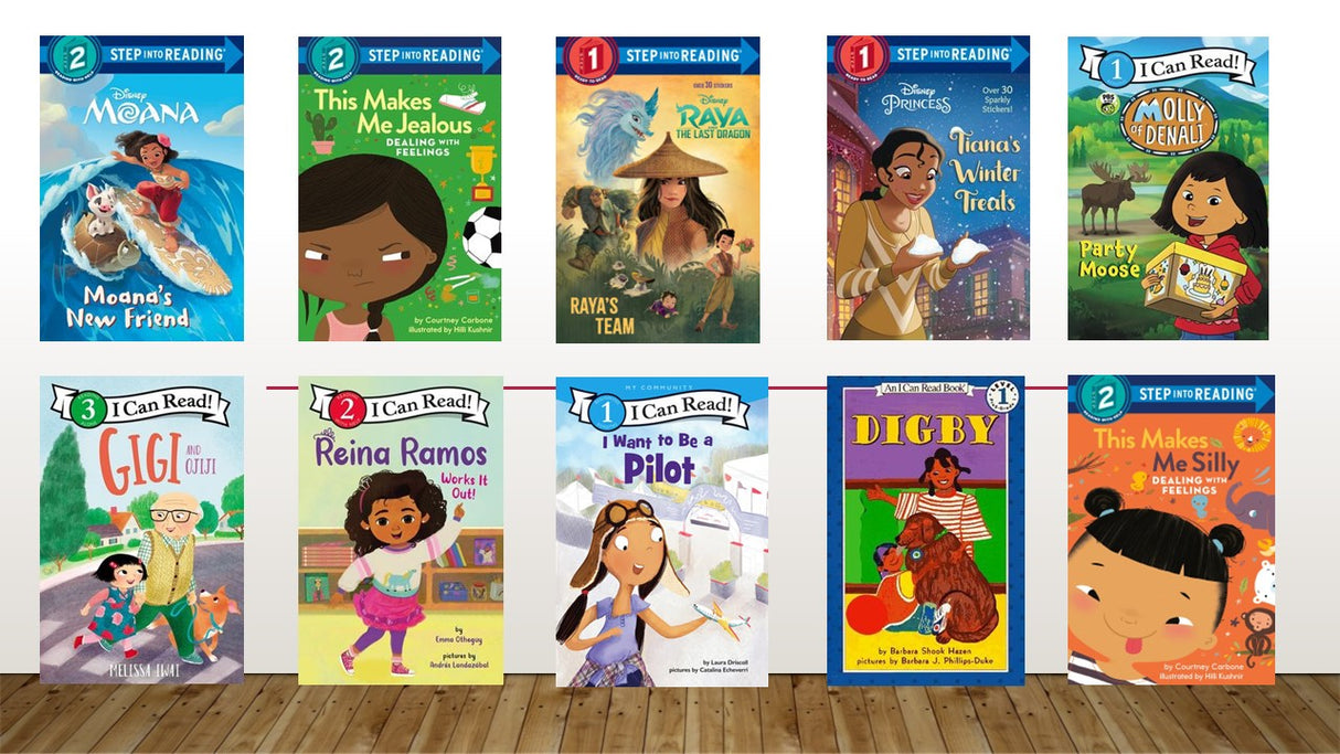 Level Reader Fiction Set D  (Kindergarten - 1st Grade)  10  Books  (Girls)