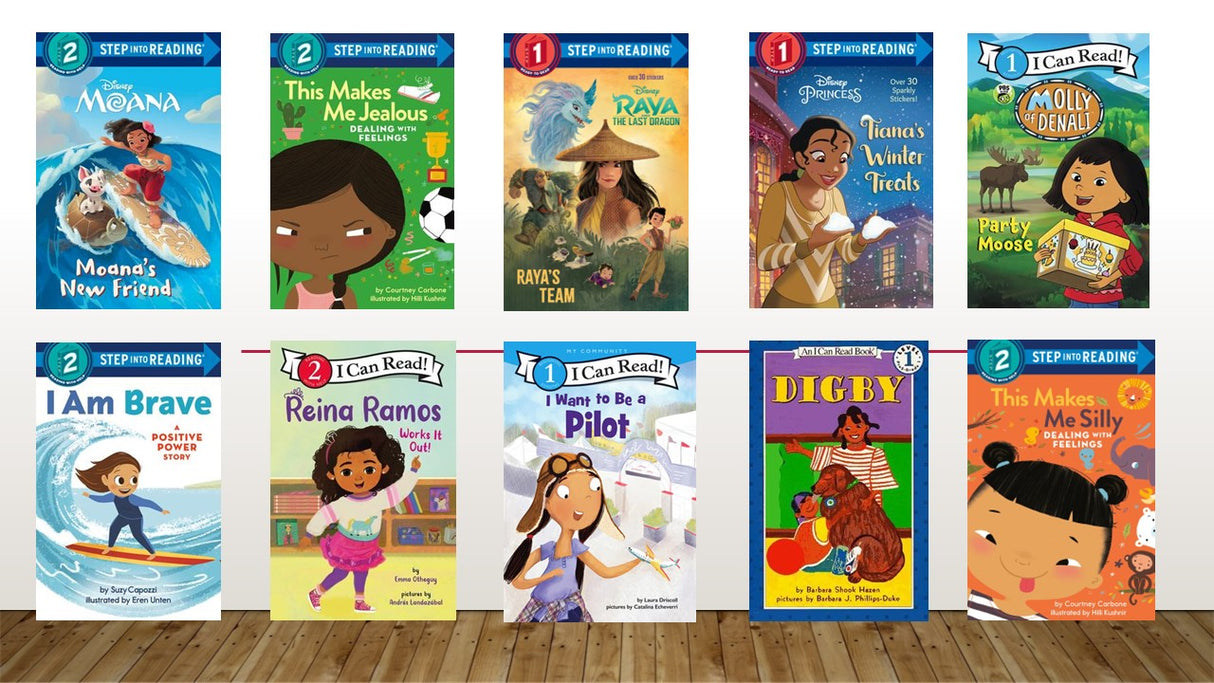 Level Reader Fiction Set D  (Kindergarten - 1st Grade)  10  Books  (Girls)