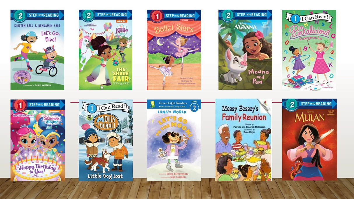 Level Reader Fiction Set E  (Kindergarten - 1st Grade)  10  Books  (Girls)