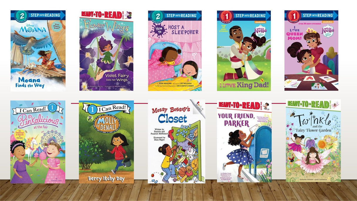 Level Reader Fiction Set F  (Kindergarten - 1st Grade)  10  Books  (Girls)